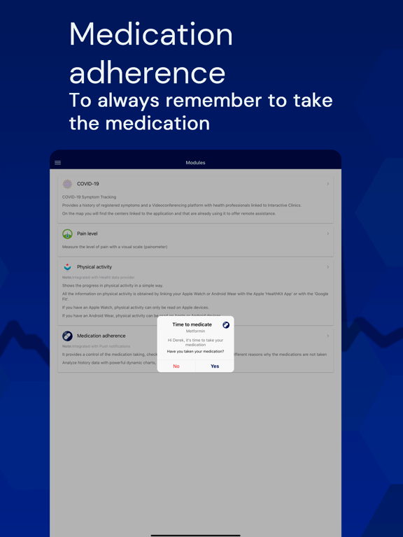 Interactive Clinics iPad screenshot