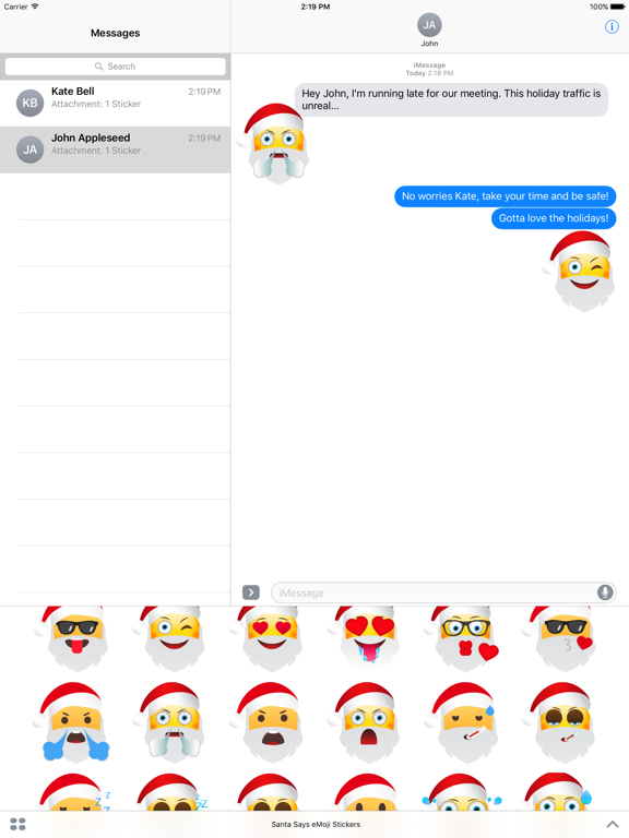 Screenshot #4 pour Santa Says eMoji Stickers