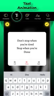 text animation on video maker iphone screenshot 2
