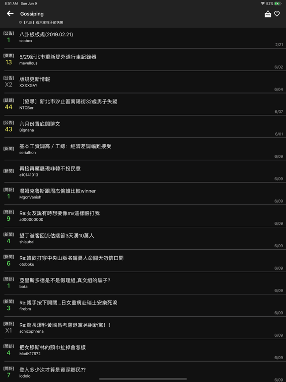 PTT鄉民懶人包 iPad screenshot