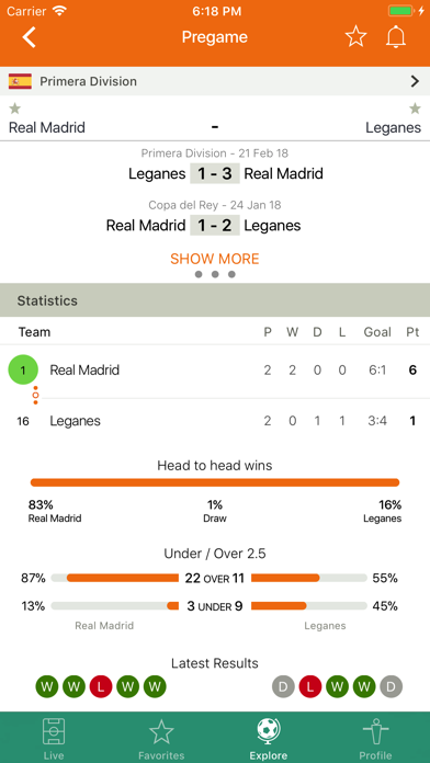 Télécharger Futbol24 - football en direct pour iPhone sur l'App Store  (Sports)