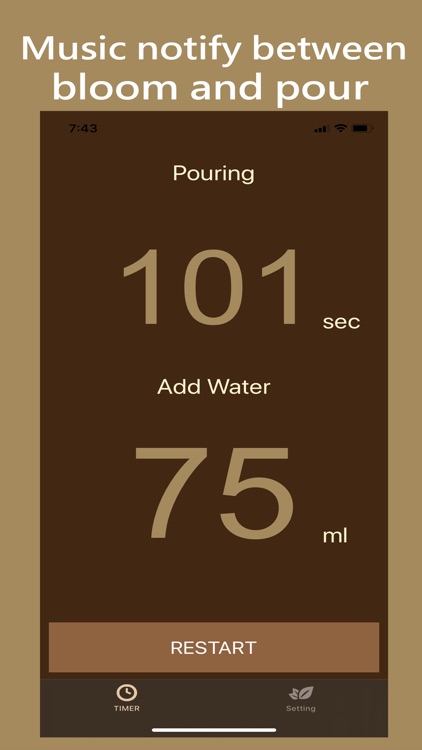 Pour Over Coffee Timer