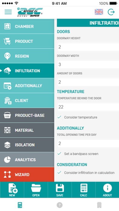 Aircool® HeatCalc screenshot 3