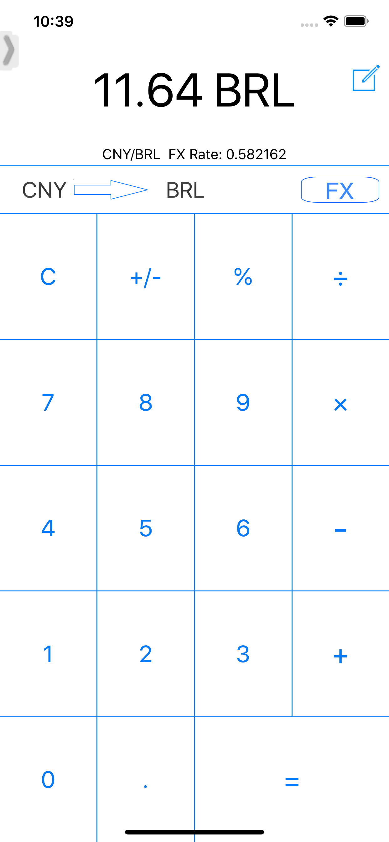 Exchange Rate Money Calculator