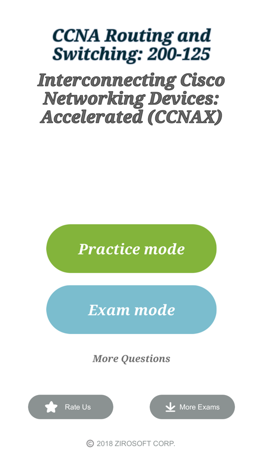 Cisco CCNA 200-125 Exam - 1.3 - (iOS)