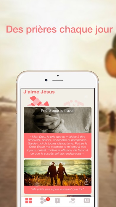 Screenshot #1 pour Bible, Prières: J'aime Jésus