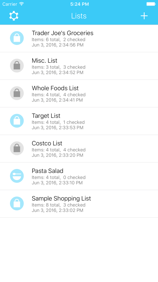 #1. Grocery Listr | Lists (iOS) 由: Baldeep Hira