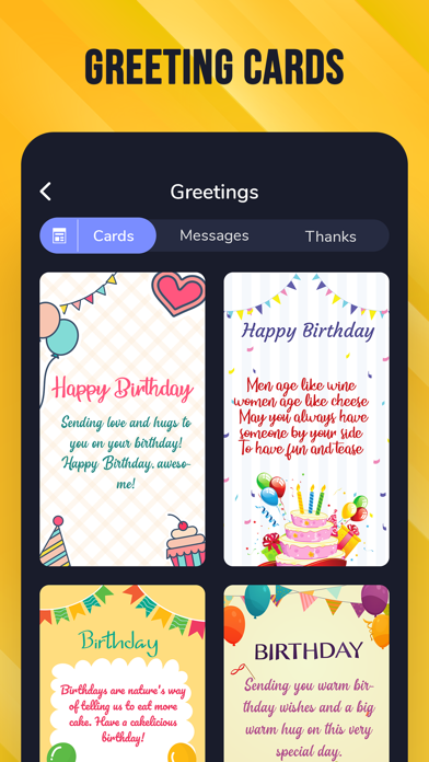 Happy Birthday Wishes & Cards Screenshot