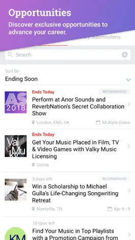 Game screenshot ReverbNation for Artists apk