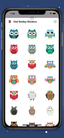 Game screenshot Owl Smiley Stickers hack