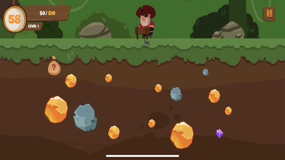 #4. 黄金矿工-史上最好玩的小游戏 (iOS) 由: yu zheng