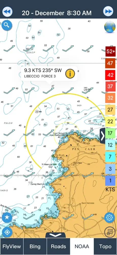 Wind forecast for Windgurus