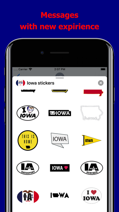 Iowa emoji - USA stickers screenshot 3