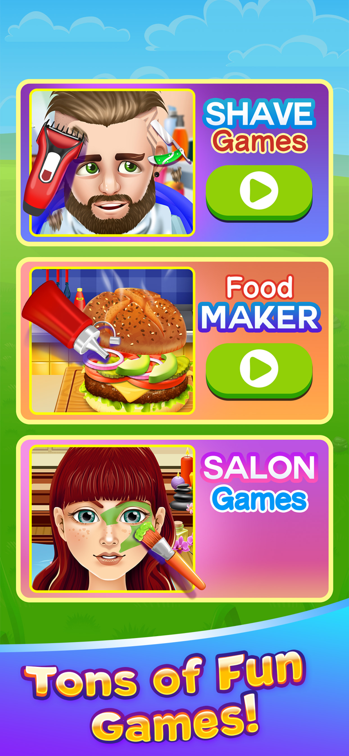 Shave Salon Cooking Games