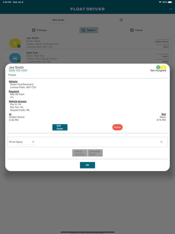 Screenshot #5 pour Float Driver Shuttle Services