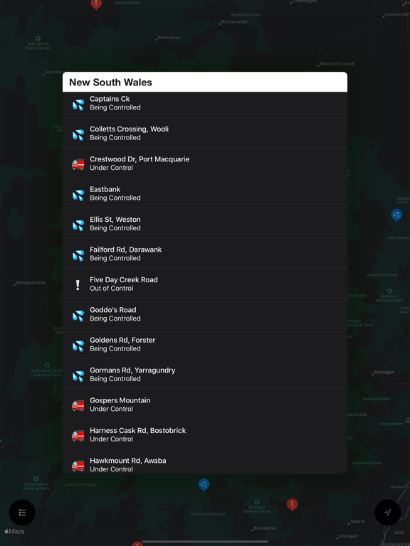Screenshot #5 pour Australian Fires. Bushfire Map