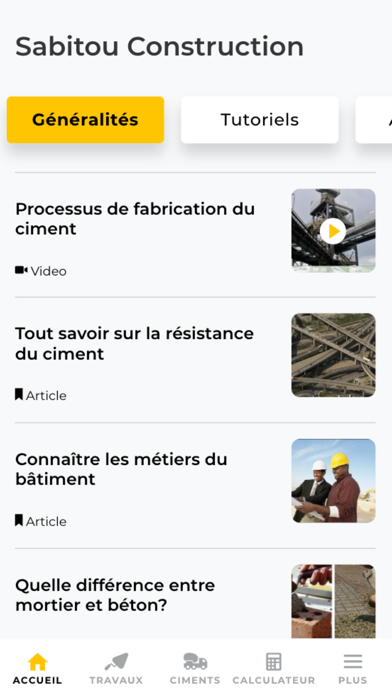 Screenshot #2 pour SABITOU CONSTRUCTION