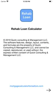 rehab loan iphone screenshot 1