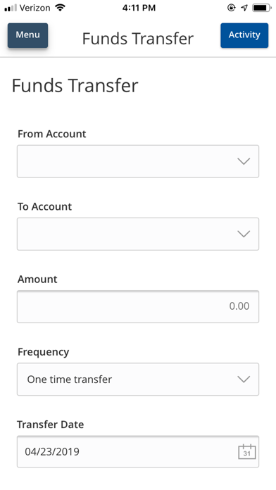 PeoplesBank Cash Management Screenshot
