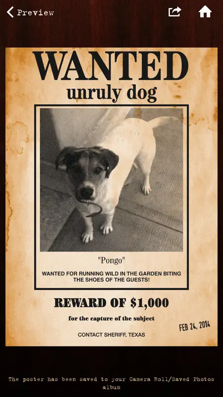 Wanted Poster Pro screenshot 2 of 5