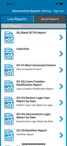 OpenText Documentum Reports screenshot #3 for iPhone