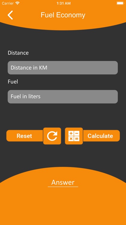 Fuel Estimate Calc