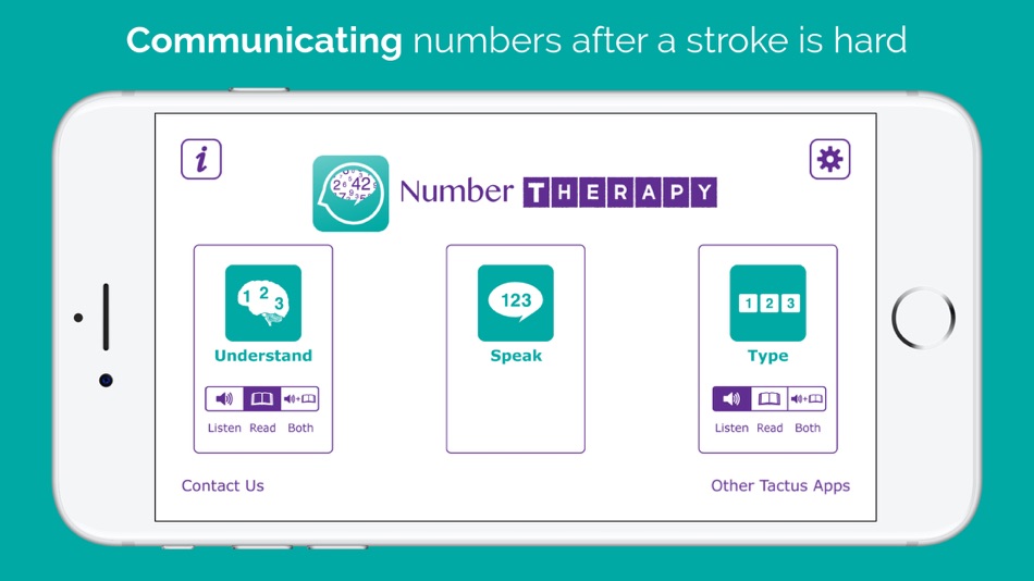 #1. Number Therapy (iOS) Ved: Tactus Therapy Solutions Ltd.