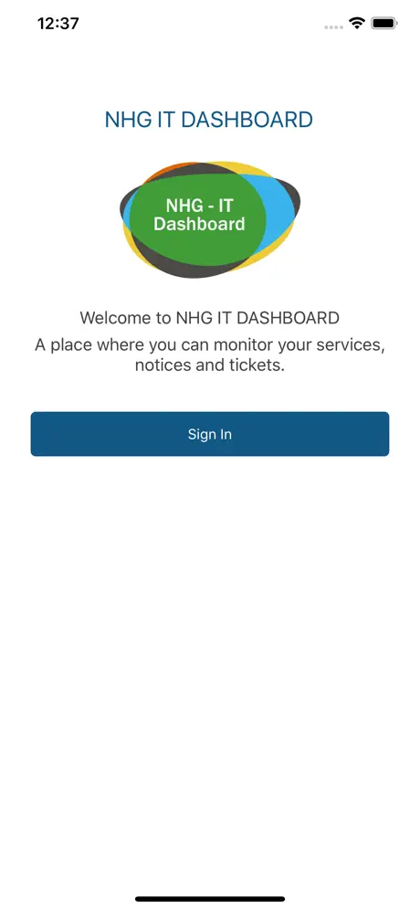 NHG IT Dashboard