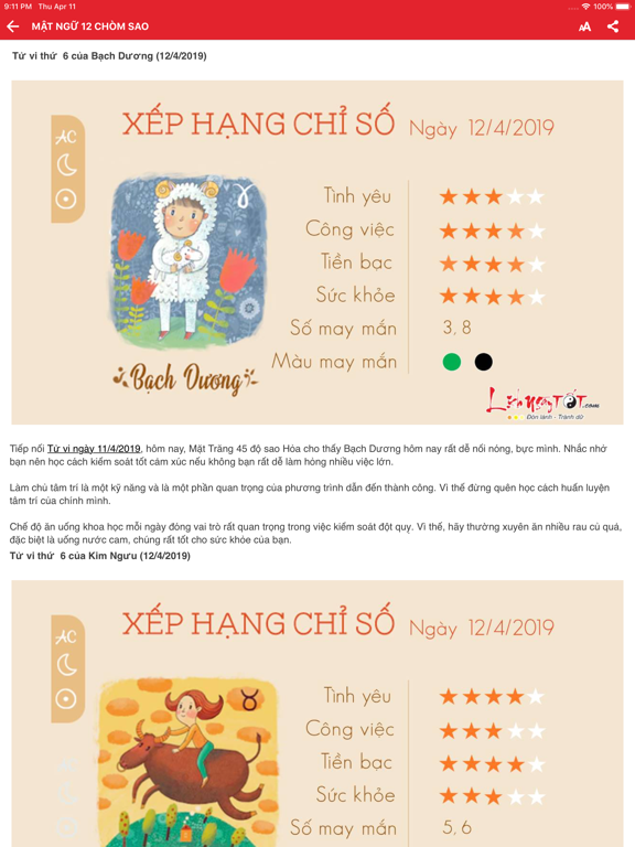 Lich ngay TOT - Lich Van Su iPad screenshot 8 - Utilities app