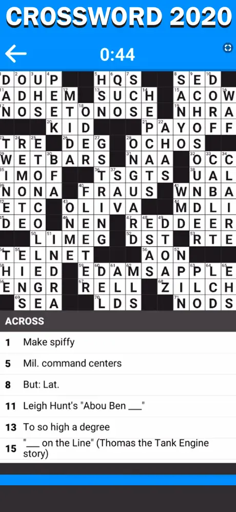 Crossword 2024