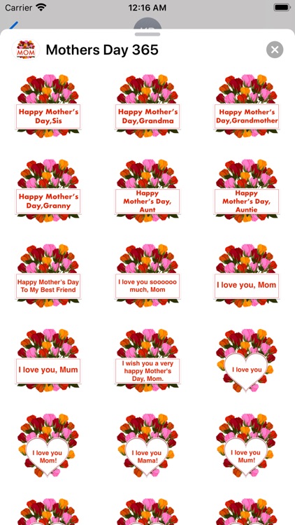 Mother's Day 365 Stickers