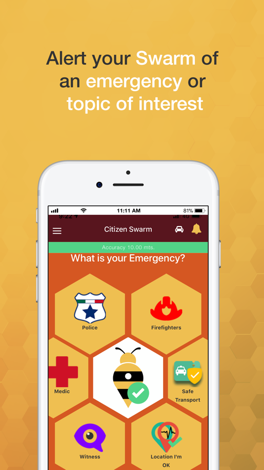 #2. Citizen Swarm (iOS) By: Ingenieria y Consultoria Especializada del Sureste S.A. de C.V.