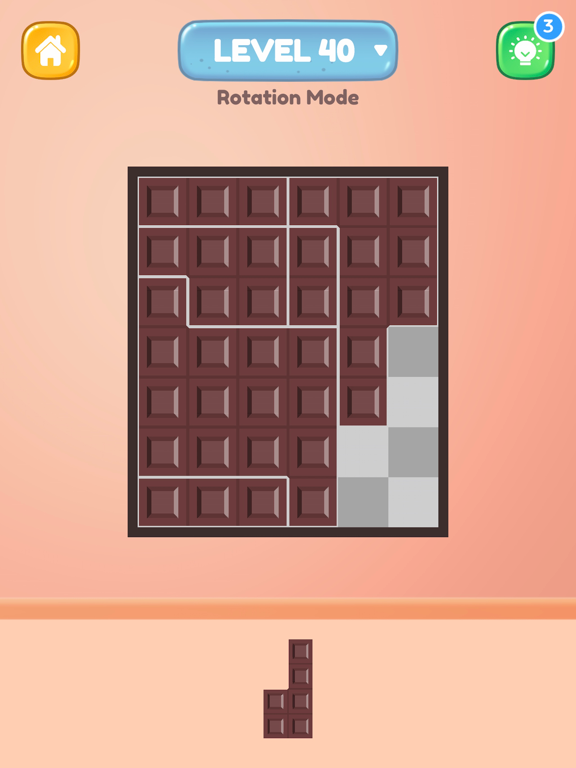 Chocolate Bar Puzzle iPad screenshot