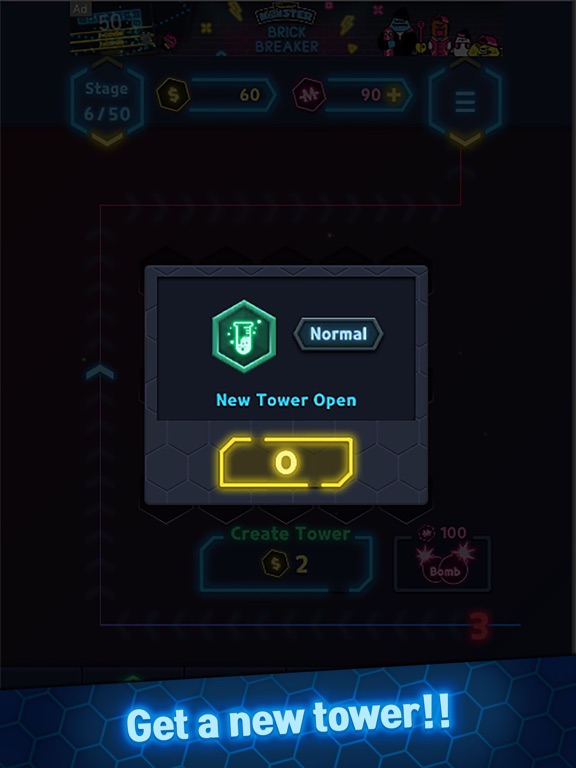 Screenshot #6 pour Neon Merge Defense