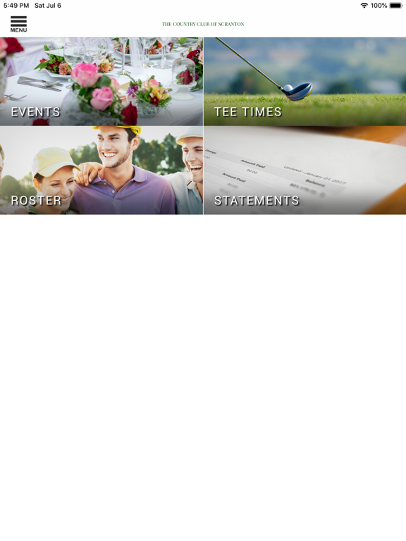 The Country Club of Scranton iPad screenshot 3 - Lifestyle app