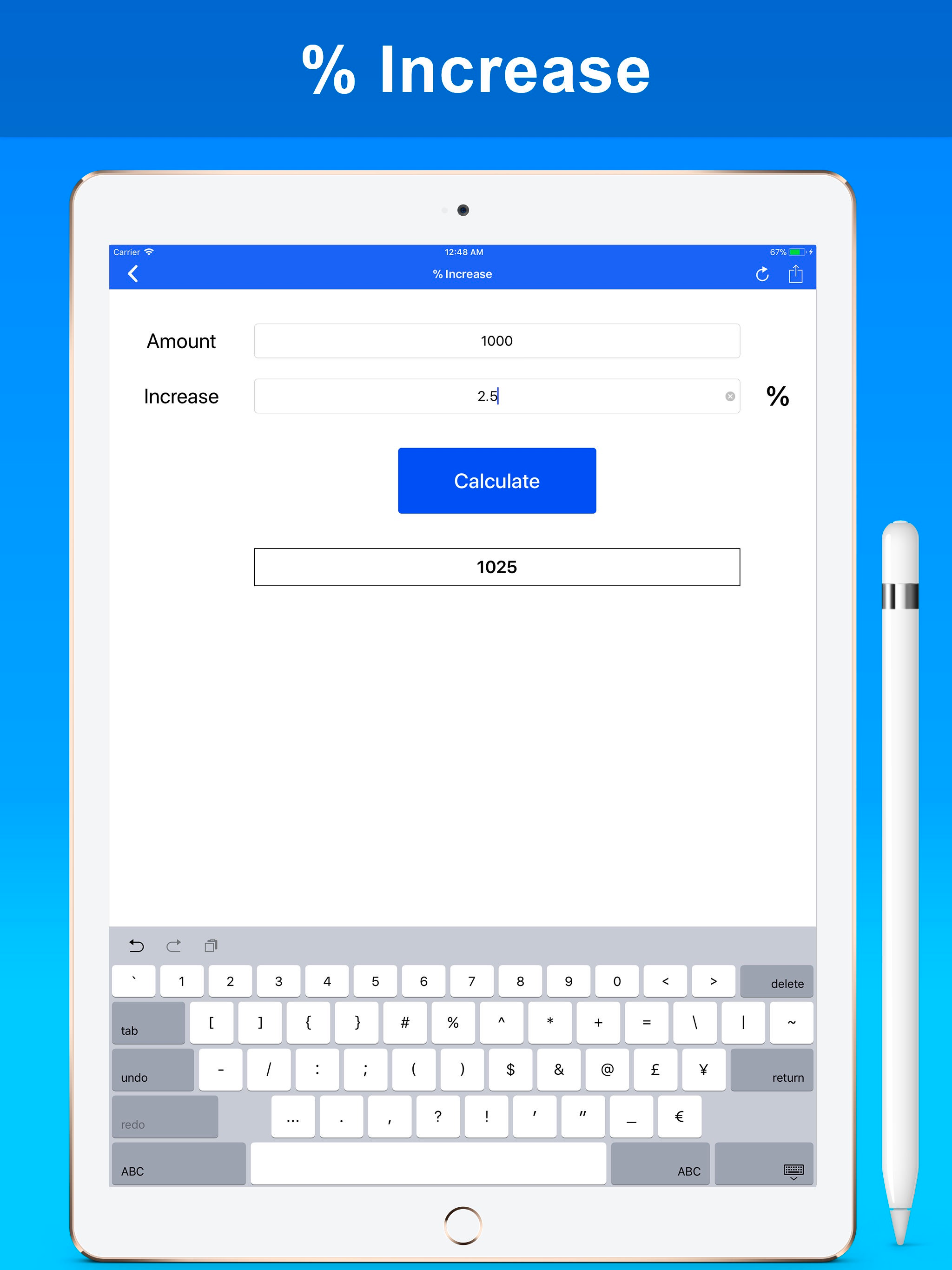 % Percentage Calculator Pro screenshot 12