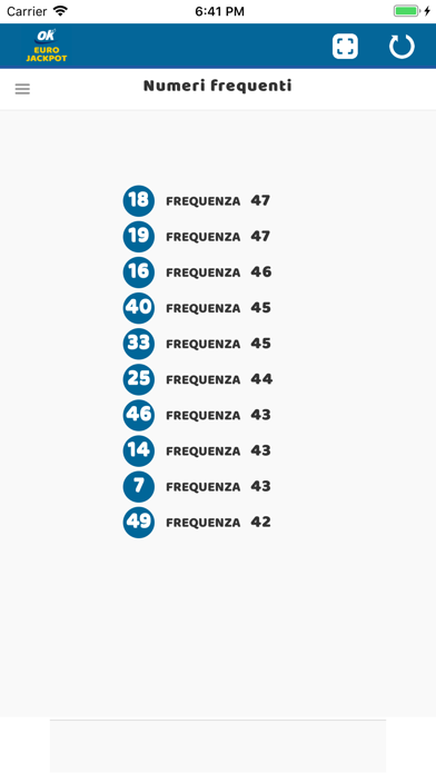 Estrazioni Eurojackpot Screenshot