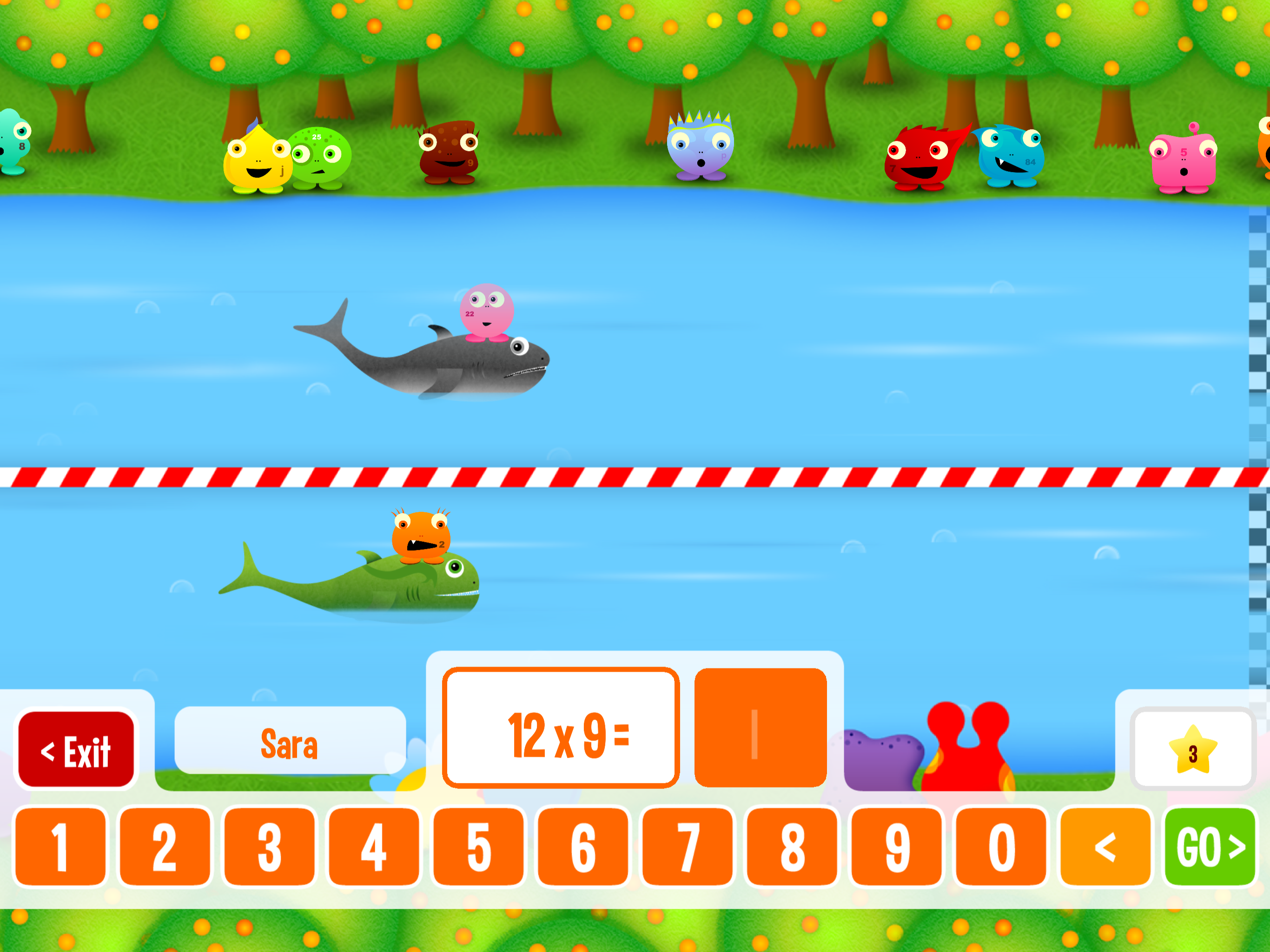 Squeebles Maths Race