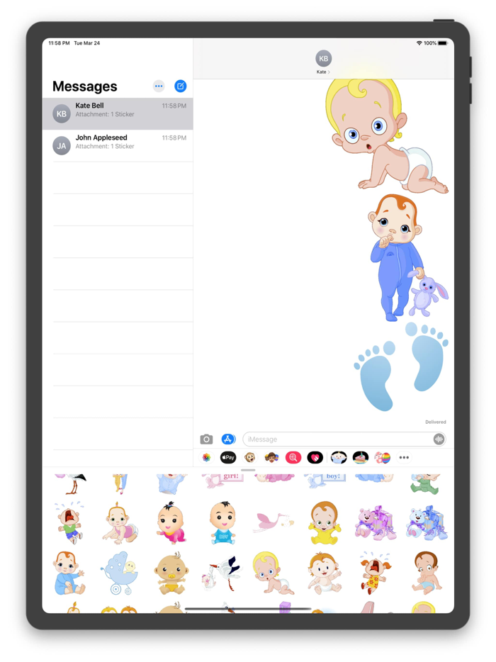 Baby Stickers and Emojis