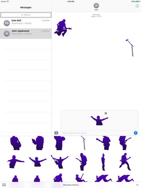 Screenshot #4 pour Silhouettes Stickers