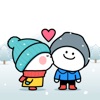 Plump Bunny Winter Holiday app icon - Stickers app for iPhone