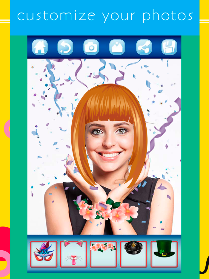 Carnival face stickers