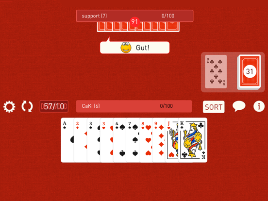 Pro Rommé iPad app afbeelding 6