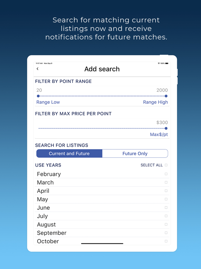 DVC Resale Market Search App