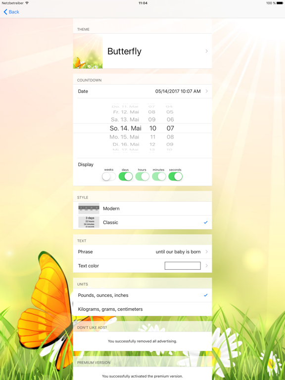 Baby Countdown • iPad screenshot 5 - Lifestyle app
