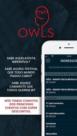 Game screenshot Owls - Descontos em Eventos mod apk