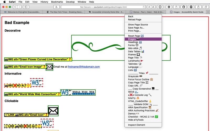 Screenshot #3 pour a11yTools - Web Accessibility