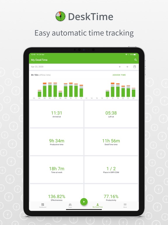 Screenshot #4 pour DeskTime