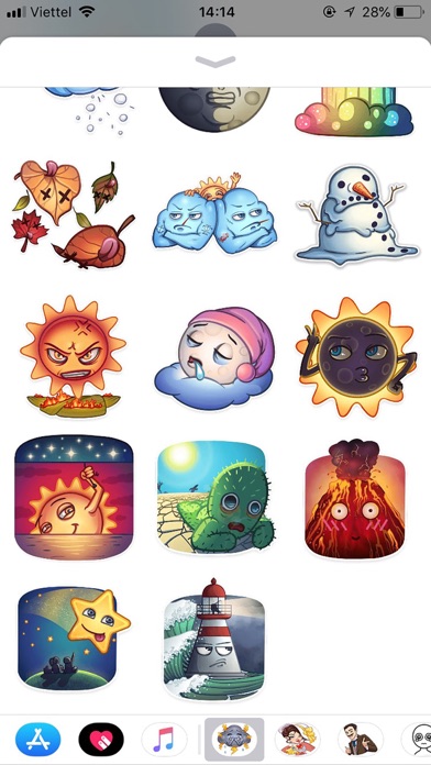 Weather Emoji Funny Stickers screenshot 2