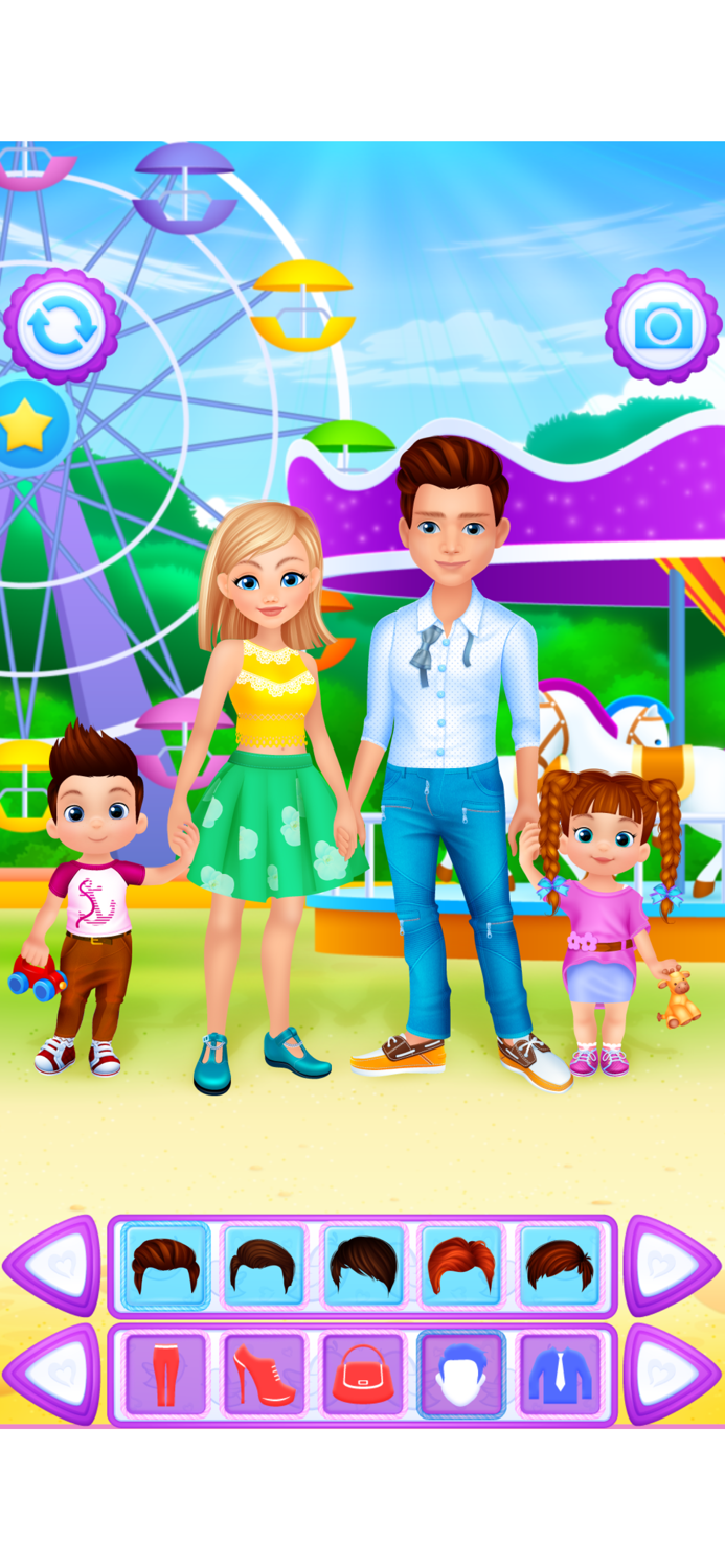 Family Dress Up Parents and Kid